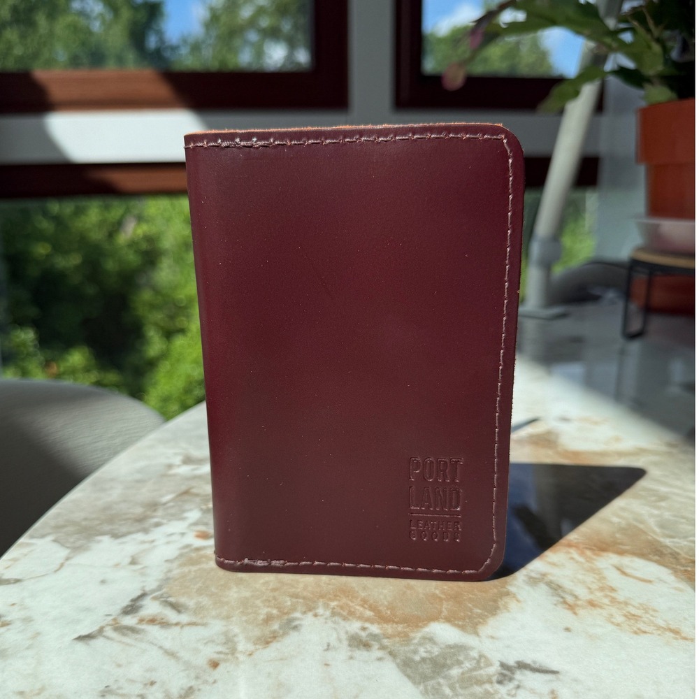 Portland Leather Goods Modern Passport Holder Cognac Leather PASS-COG-MOD‎ NEW